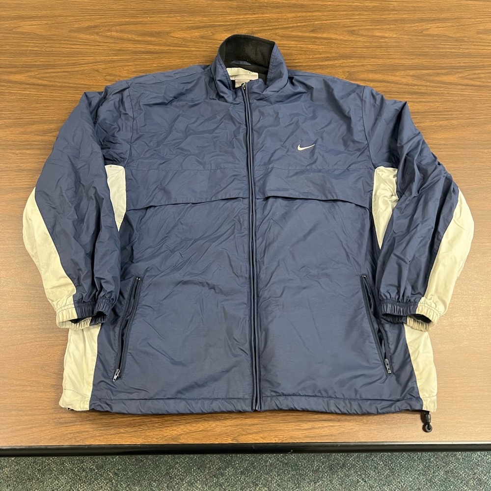Vintage Blue Nike Heavy Duty Rain Jacket